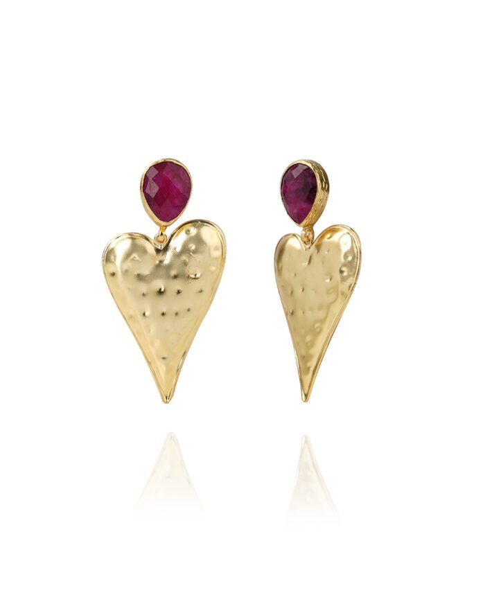 Heartbeat Radiance Earrings – Bold, Chic & Full of Love - Image 3