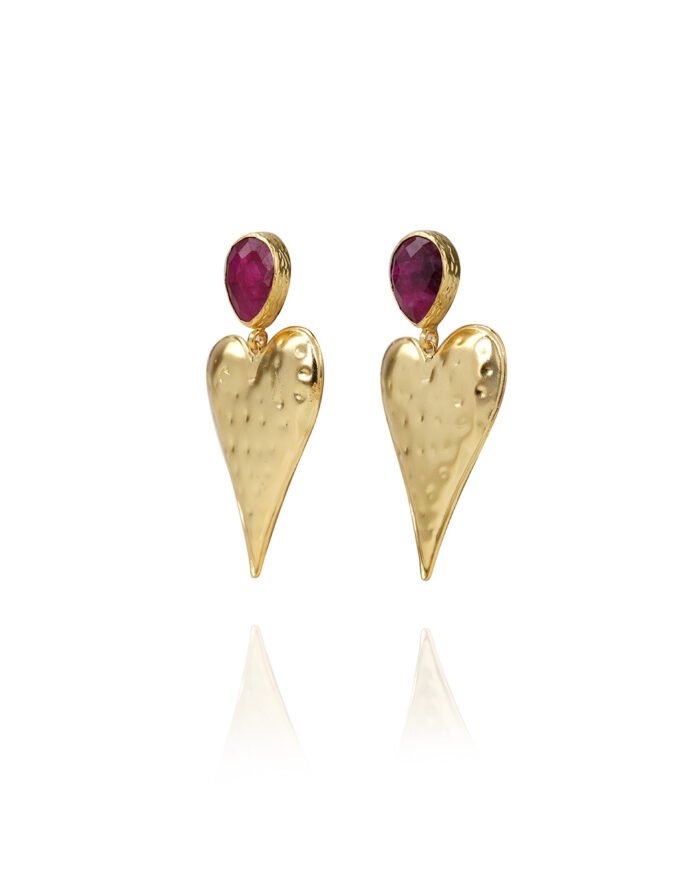 Heartbeat Radiance Earrings – Bold, Chic & Full of Love - Image 4