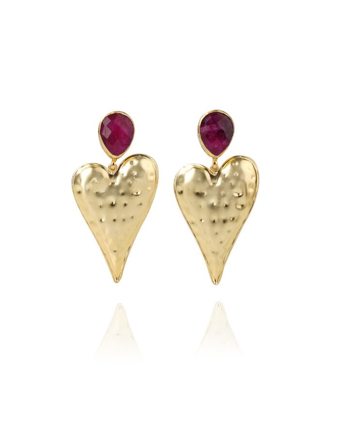 Heartbeat Radiance Earrings – Bold, Chic & Full of Love - Image 1