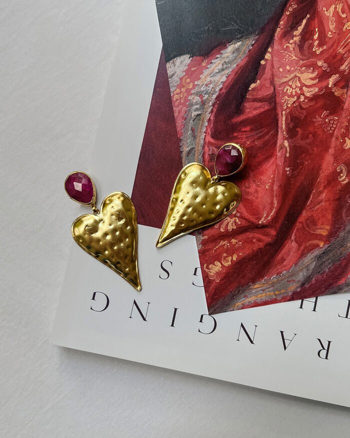 Heartbeat Radiance Earrings – Bold, Chic & Full of Love - Image 5