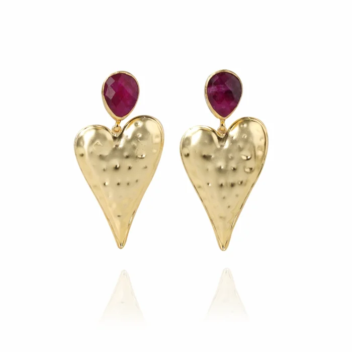 Heartbeat Radiance Earrings – Bold, Chic & Full of Love - Image 1