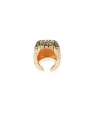 Chunky White Tourmaline Ring – Gold Plated Bold Style - Image 6