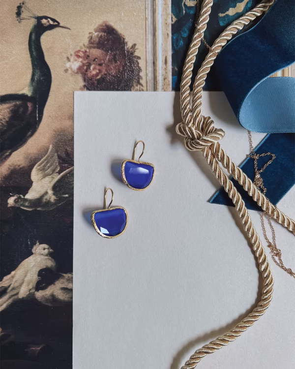 Ocean Bliss Blue Quartz Drop Earrings - Image 8