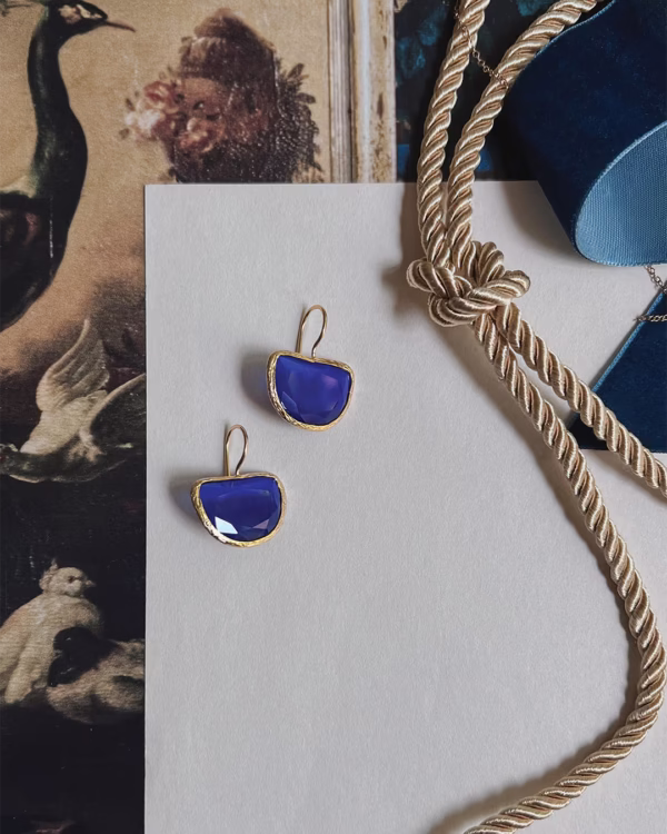 Ocean Bliss Blue Quartz Drop Earrings - Image 10