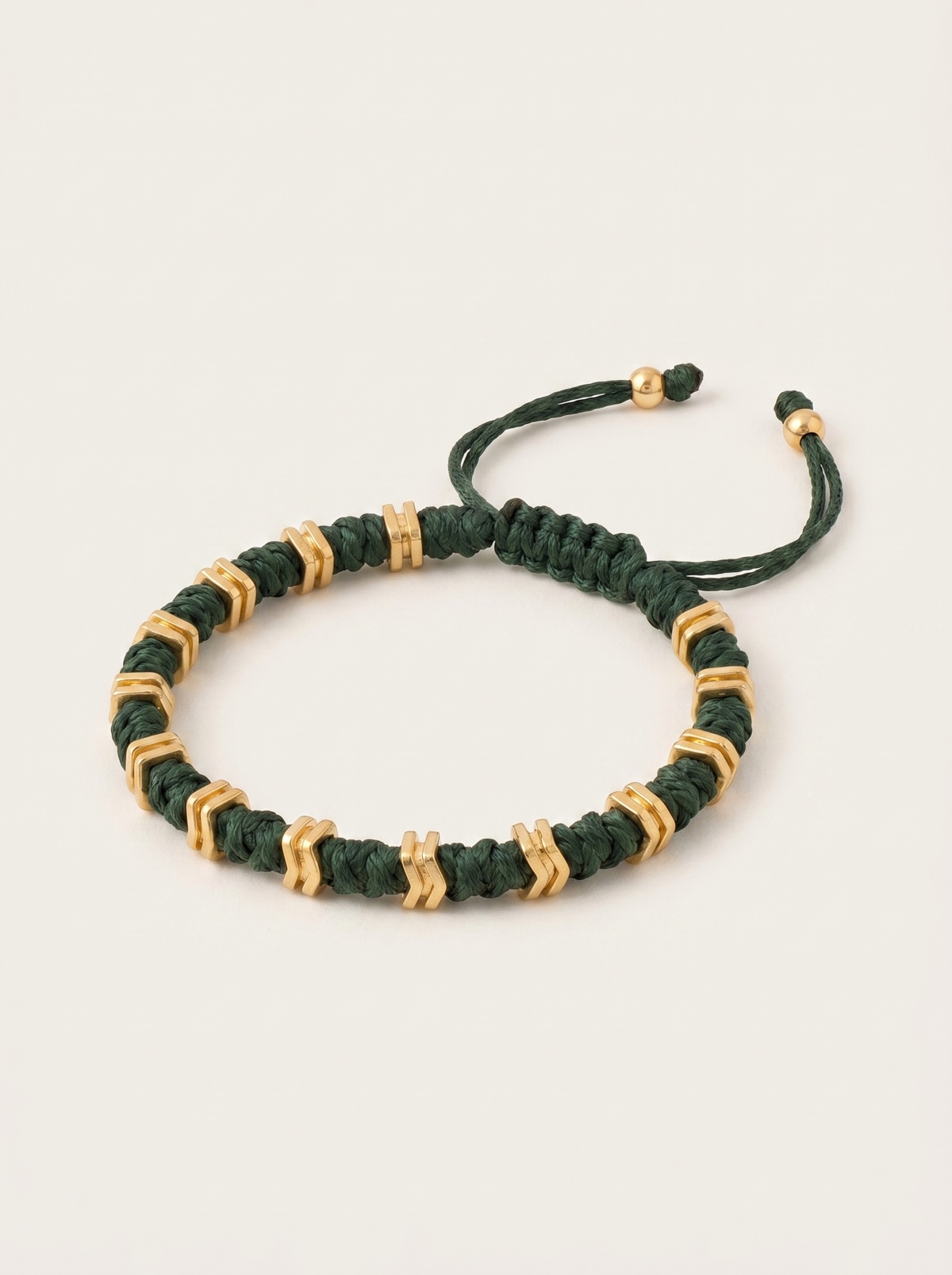 b12_cord_gold_green-clean Aris Bracelet - Image 1